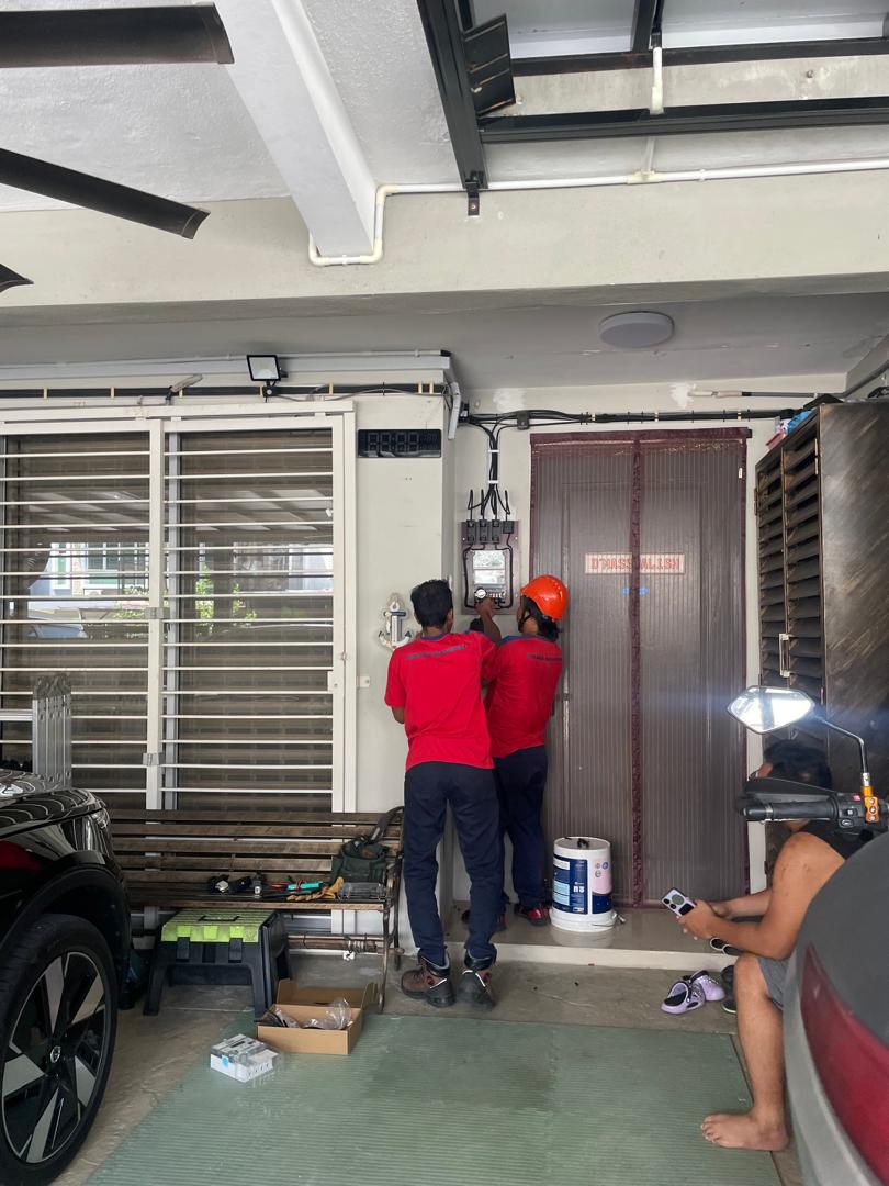 Site visit pegawai TNB untuk upgrade 3 fasa rumah kediaman